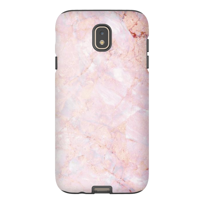 Galaxy J7 StrongFit Pastel pink elegant marble by Oana 