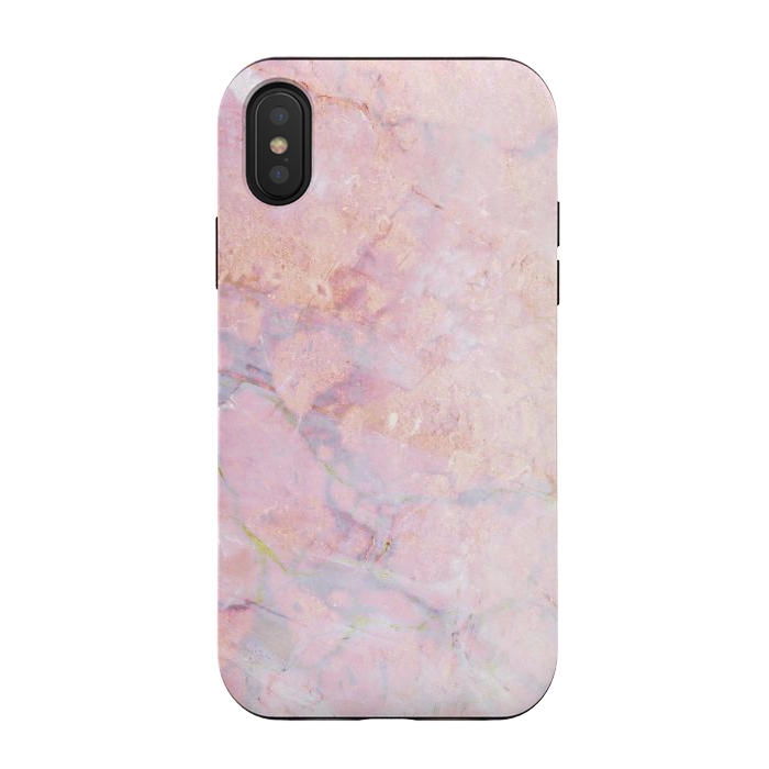 iPhone Xs / X StrongFit Soft pink marble by Oana 