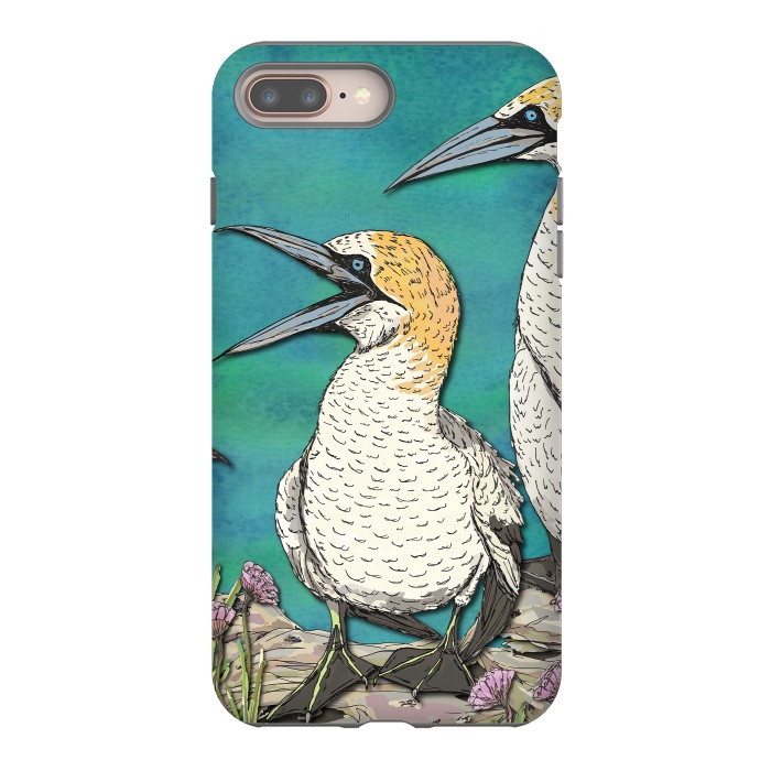 iPhone 7 plus StrongFit Gannet Chat by Lotti Brown