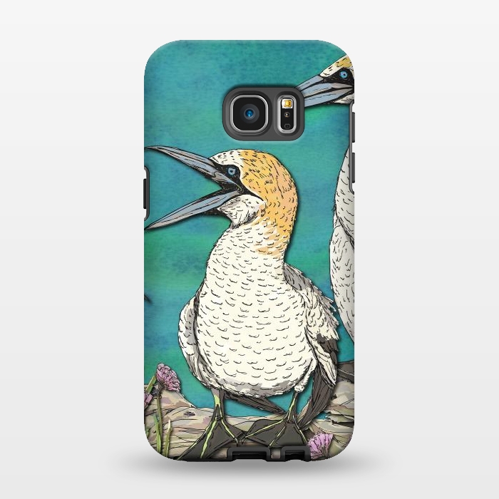 Galaxy S7 EDGE StrongFit Gannet Chat by Lotti Brown