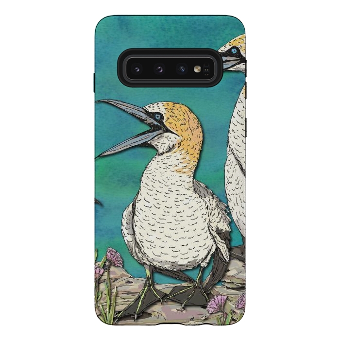 Galaxy S10 StrongFit Gannet Chat by Lotti Brown