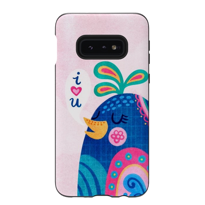 Galaxy S10e StrongFit I Love You Bird by Noonday Design