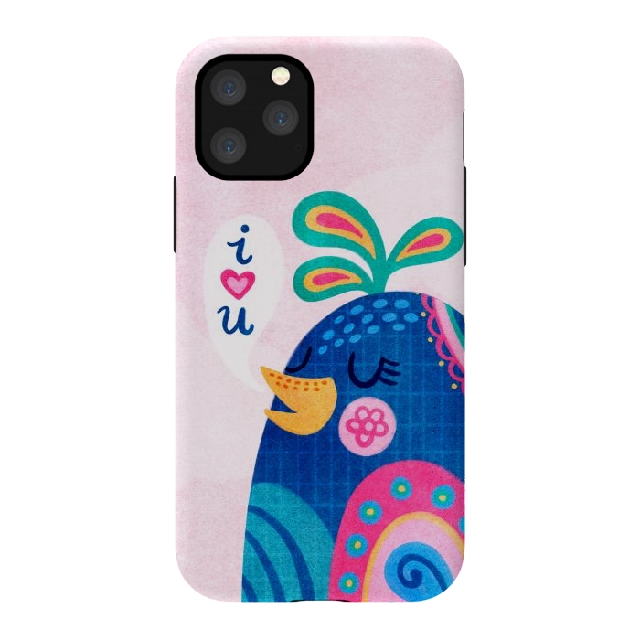 iPhone 11 Pro StrongFit I Love You Bird by Noonday Design