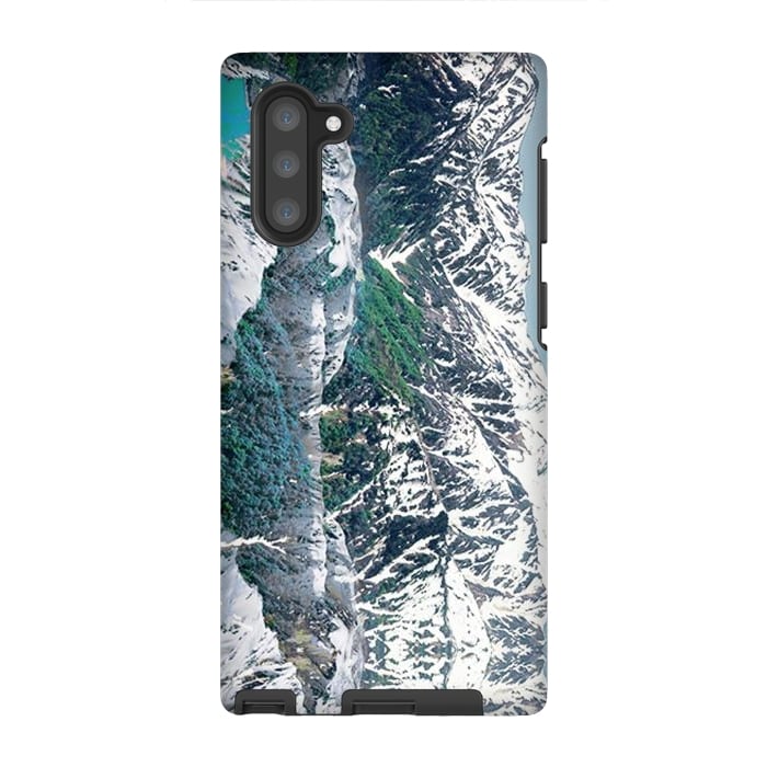 Galaxy Note 10 StrongFit Snowy mountains landscape by Oana 