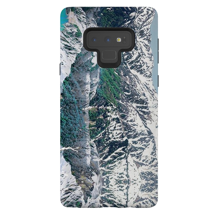 Galaxy Note 9 StrongFit Snowy mountains landscape by Oana 