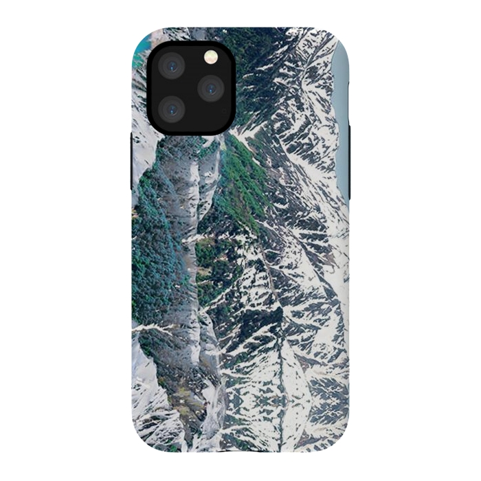 iPhone 11 Pro StrongFit Snowy mountains landscape by Oana 