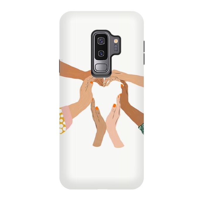Galaxy S9 plus StrongFit Indiscrimination | Anti-Racism Painting | Unity Illustration | Women Empowerment Growth Mindset by Uma Prabhakar Gokhale