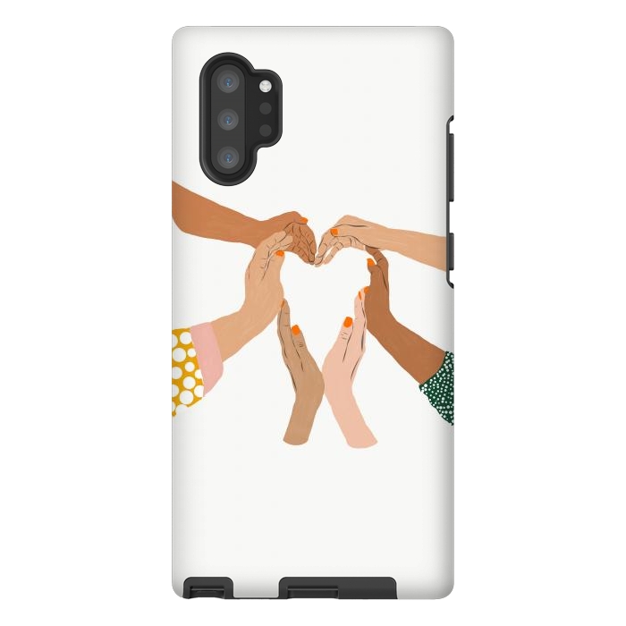 Galaxy Note 10 plus StrongFit Indiscrimination | Anti-Racism Painting | Unity Illustration | Women Empowerment Growth Mindset by Uma Prabhakar Gokhale