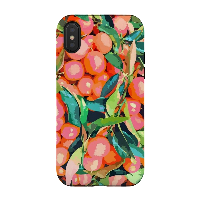 iPhone Xs / X StrongFit Fruit Garden by Uma Prabhakar Gokhale