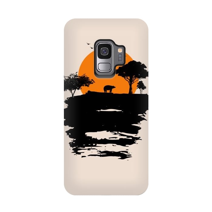 Galaxy S9 StrongFit Bear Travel on Mountain by Creativeaxle