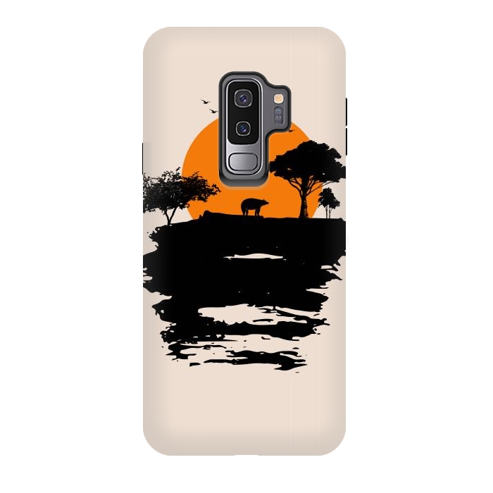 Galaxy S9 plus StrongFit Bear Travel on Mountain by Creativeaxle