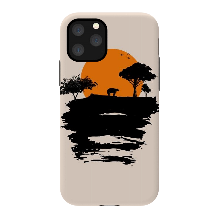 iPhone 11 Pro StrongFit Bear Travel on Mountain by Creativeaxle