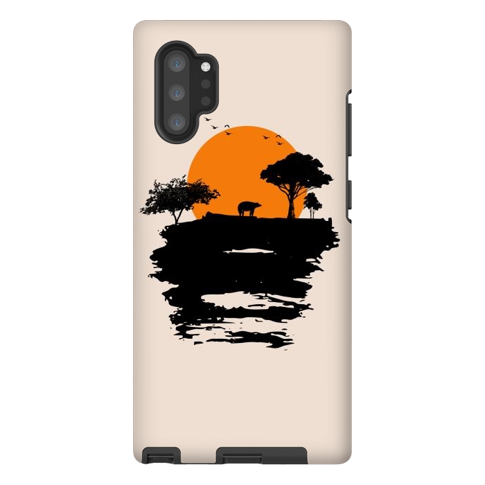 Galaxy Note 10 plus StrongFit Bear Travel on Mountain by Creativeaxle
