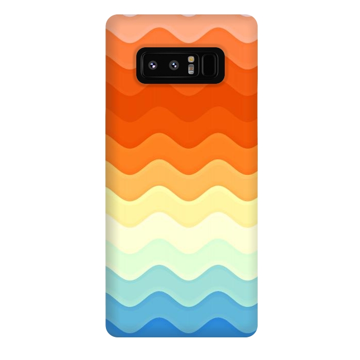 Galaxy Note 8 StrongFit Color Waves by Creativeaxle