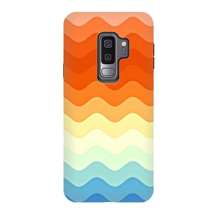 Galaxy S9 plus StrongFit Color Waves by Creativeaxle