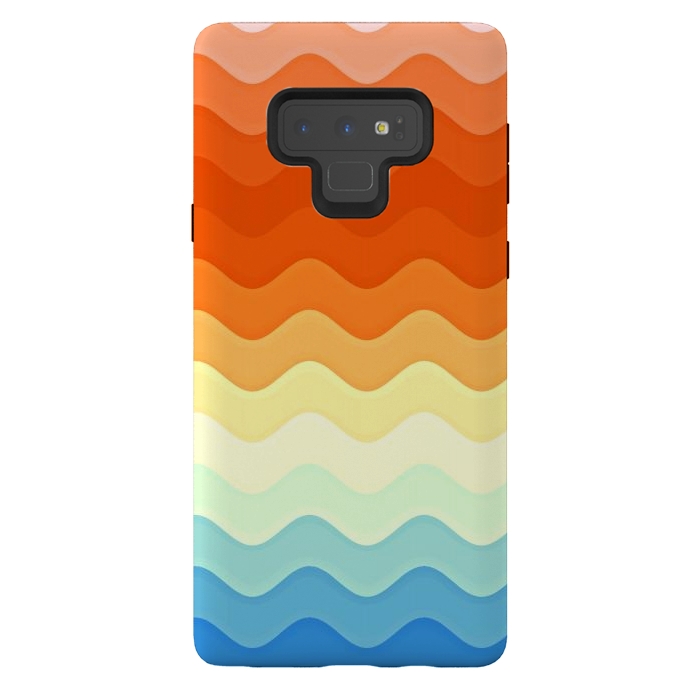 Galaxy Note 9 StrongFit Color Waves by Creativeaxle