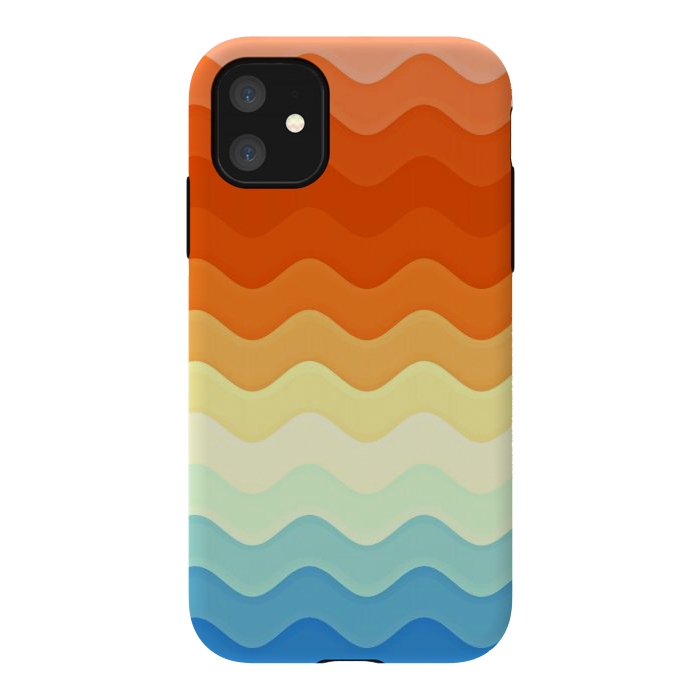 iPhone 11 StrongFit Color Waves by Creativeaxle