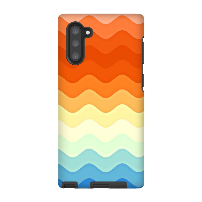 Galaxy Note 10 StrongFit Color Waves by Creativeaxle