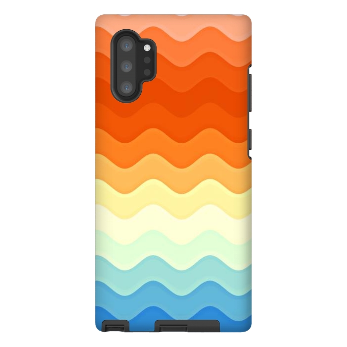 Galaxy Note 10 plus StrongFit Color Waves by Creativeaxle