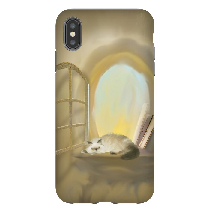 iPhone Xs Max StrongFit Cat Tales by Texnotropio