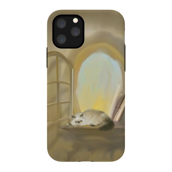 iPhone 11 Pro StrongFit Cat Tales by Texnotropio