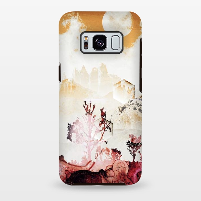 Galaxy S8 plus StrongFit Desert oasis painted landscape by Oana 