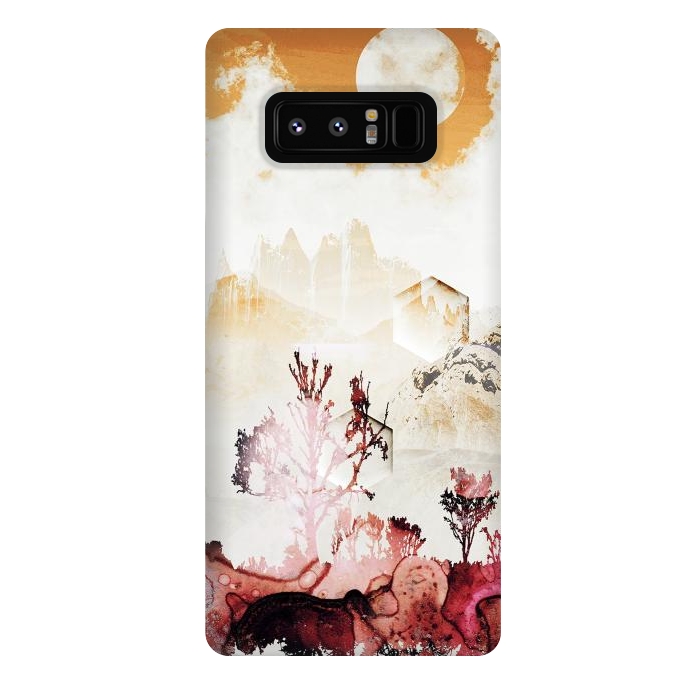 Galaxy Note 8 StrongFit Desert oasis painted landscape by Oana 
