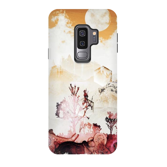 Galaxy S9 plus StrongFit Desert oasis painted landscape by Oana 