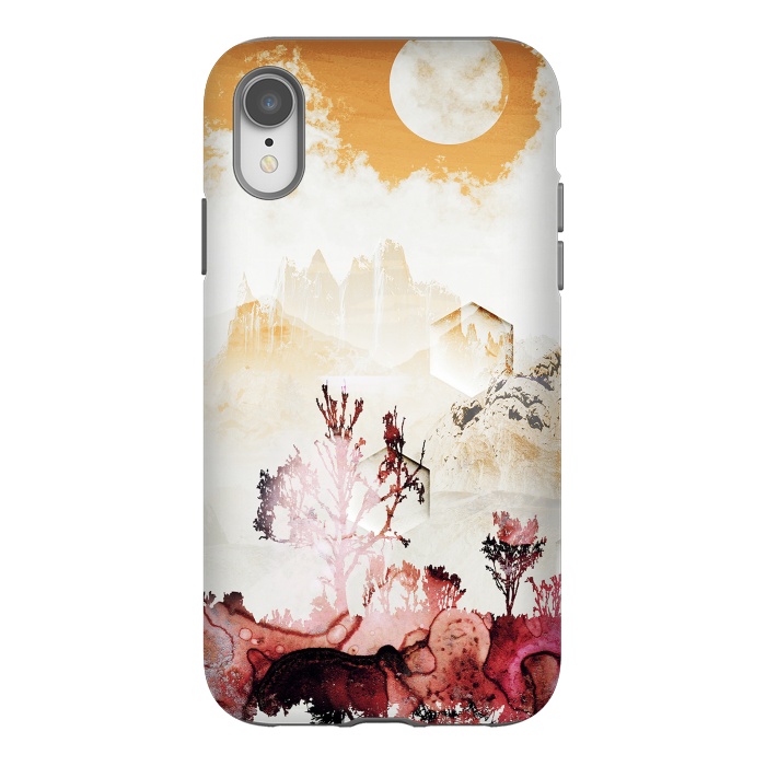 iPhone Xr StrongFit Desert oasis painted landscape by Oana 