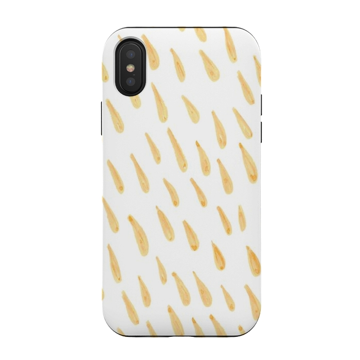 iPhone Xs / X StrongFit Yellow Art by Joanna Vog