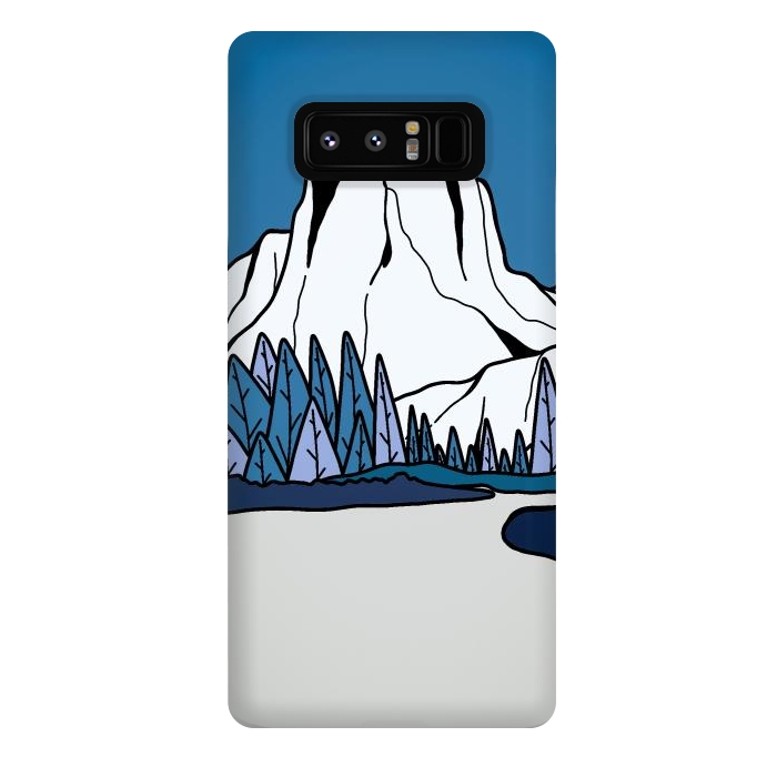 Galaxy Note 8 StrongFit Blue peak hill by Steve Wade (Swade)