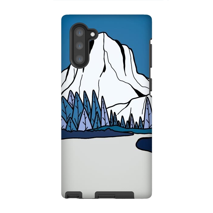 Galaxy Note 10 StrongFit Blue peak hill by Steve Wade (Swade)