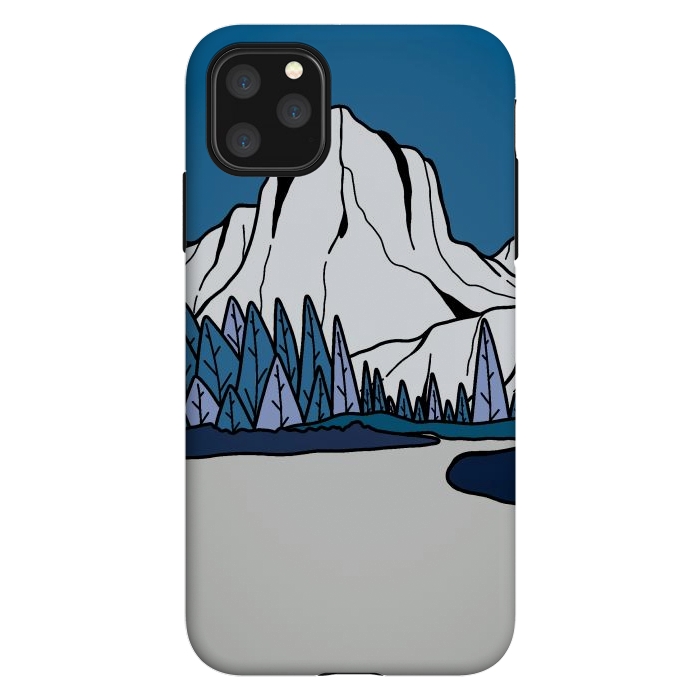 iPhone 11 Pro Max StrongFit Blue peak hill by Steve Wade (Swade)