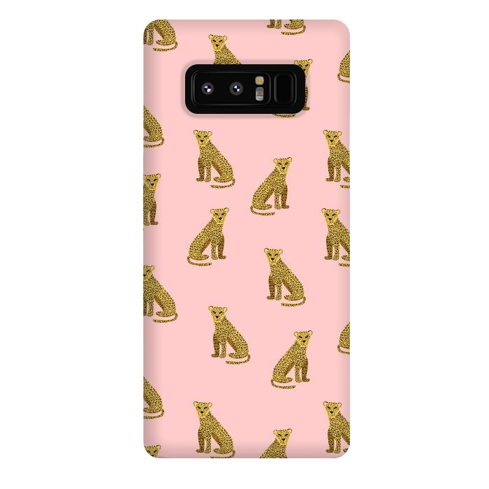 Galaxy Note 8 StrongFit Leopard. Pink pattern by Julia Badeeva