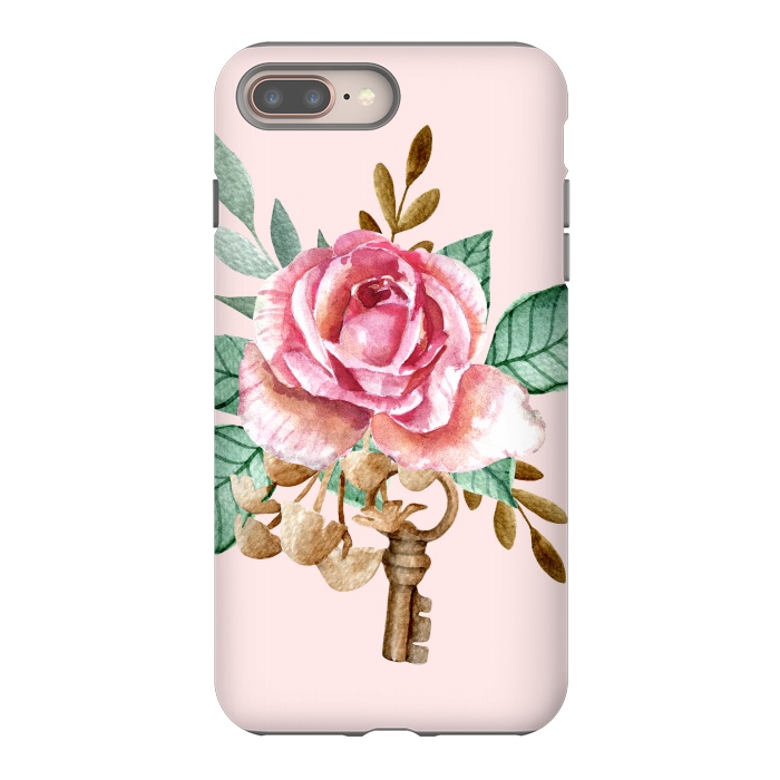 iPhone 7 plus StrongFit Vintage rose by Julia Badeeva