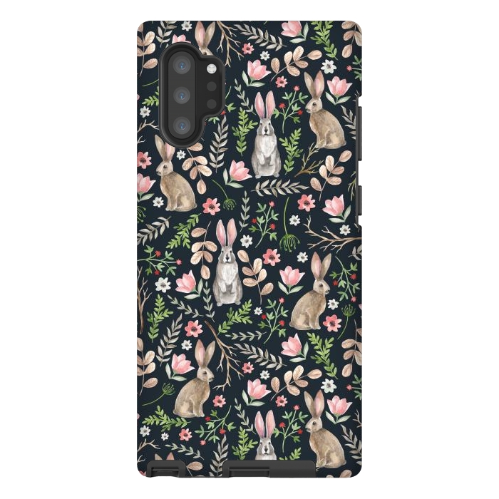 Galaxy Note 10 plus StrongFit Cute rabbits by Julia Badeeva