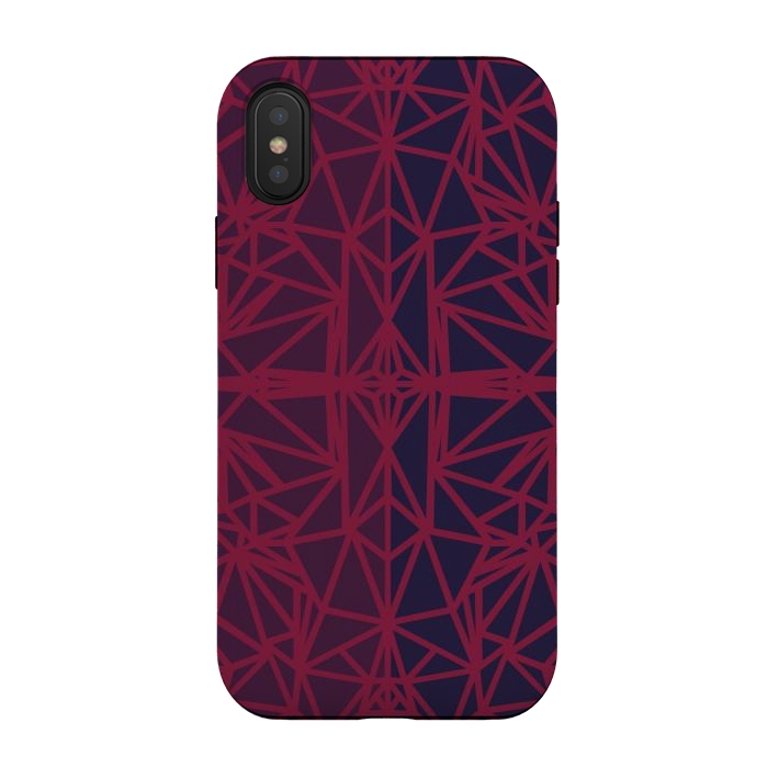 iPhone Xs / X StrongFit Polygonal elegant pattern by Dhruv Narelia