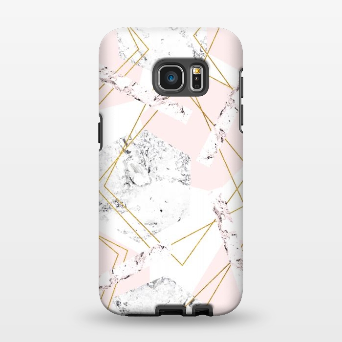 Galaxy S7 EDGE StrongFit Marble and abstract frames by Julia Badeeva
