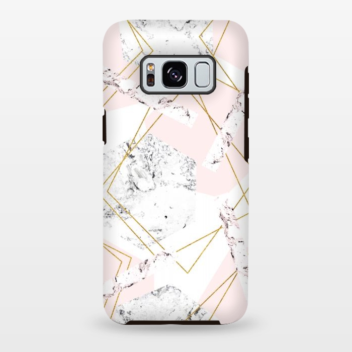 Galaxy S8 plus StrongFit Marble and abstract frames by Julia Badeeva
