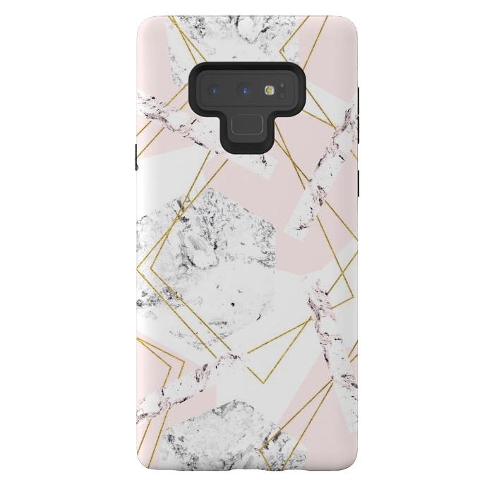 Galaxy Note 9 StrongFit Marble and abstract frames by Julia Badeeva