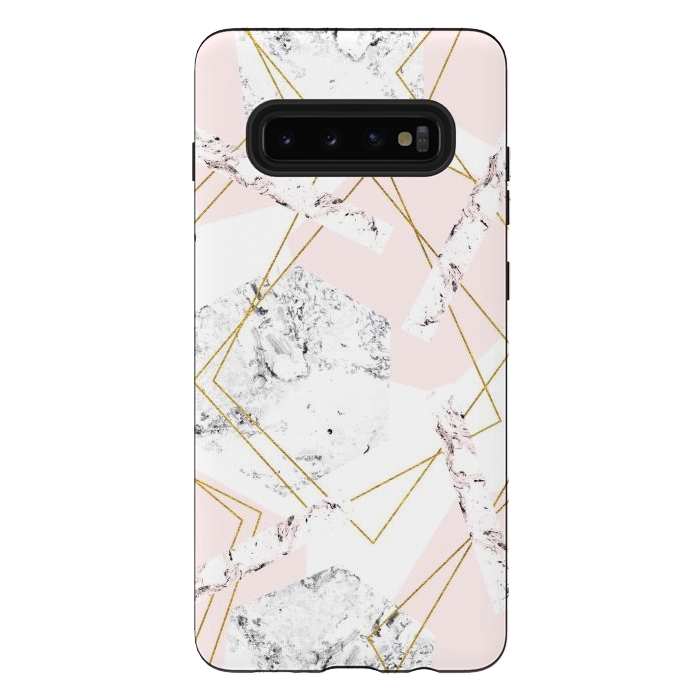 Galaxy S10 plus StrongFit Marble and abstract frames by Julia Badeeva