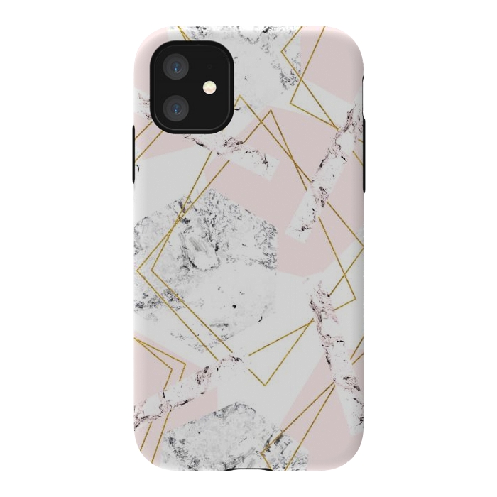 iPhone 11 StrongFit Marble and abstract frames by Julia Badeeva