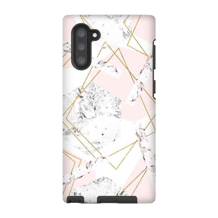 Galaxy Note 10 StrongFit Marble and abstract frames by Julia Badeeva