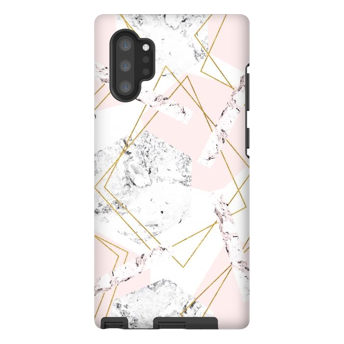 Galaxy Note 10 plus StrongFit Marble and abstract frames by Julia Badeeva