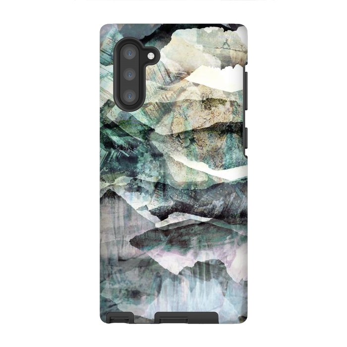 Galaxy Note 10 StrongFit Faded stylised mountain landscape by Oana 