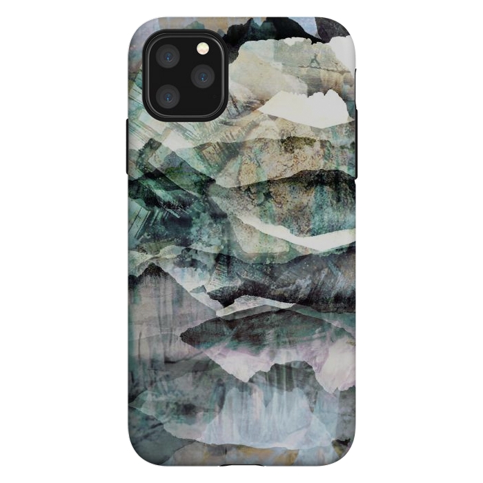iPhone 11 Pro Max StrongFit Faded stylised mountain landscape by Oana 