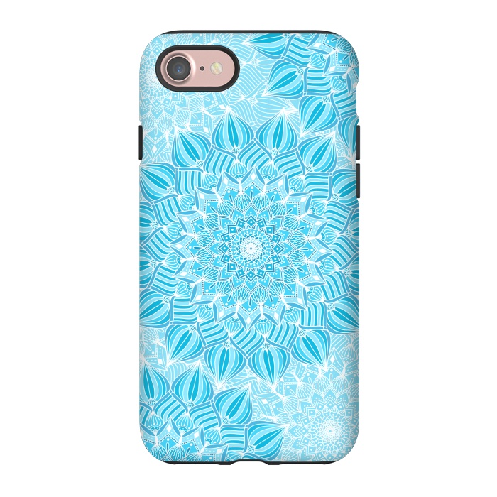 iPhone 7 StrongFit Skyblue mandalas by Jms