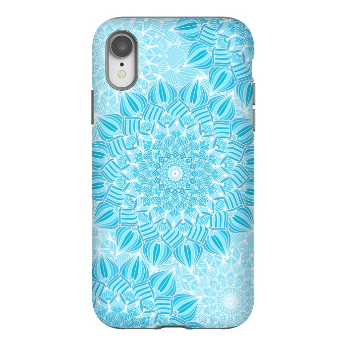 iPhone Xr StrongFit Skyblue mandalas by Jms