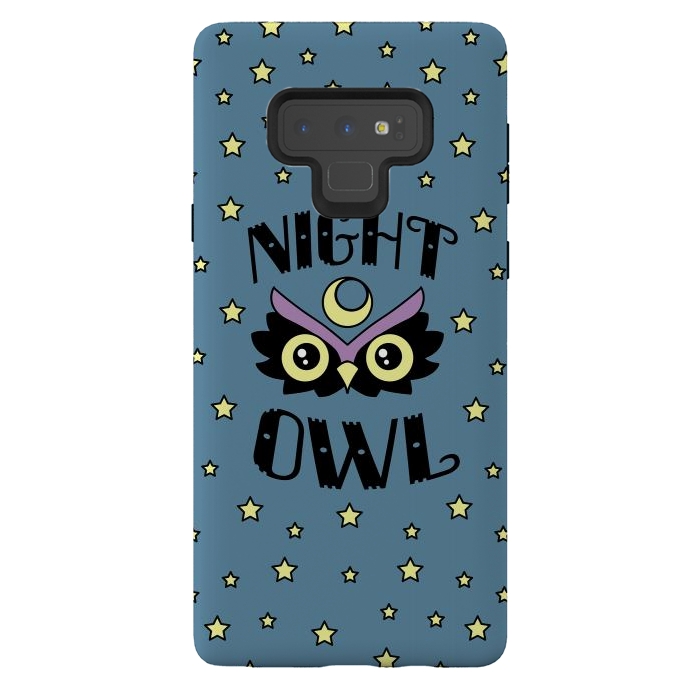 Galaxy Note 9 StrongFit Night owl by Laura Nagel