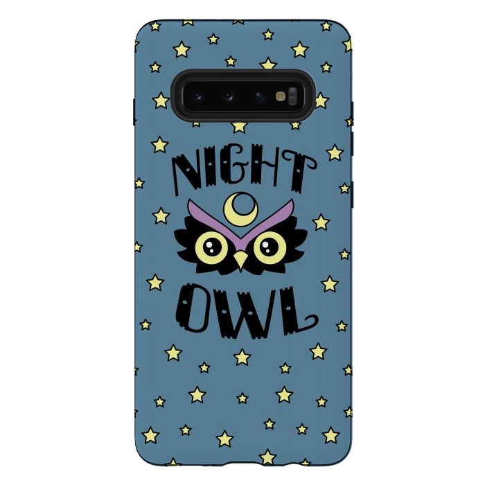 Galaxy S10 plus StrongFit Night owl by Laura Nagel